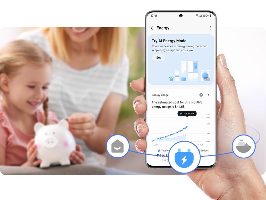 Samsung RB38C600DB1 EF SmartThings Energy